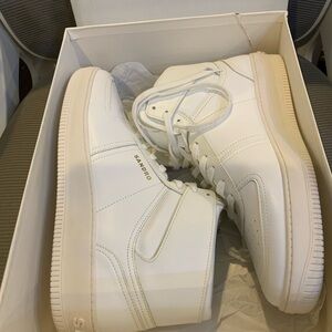 NIB Sandro Men's White High-Top Sneakers retail $385